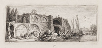 KG 13684
<br/>
Gezicht op gebouwen aan het water
<br/>
<em>Weirotter, François Edmund (1730-1771)</em>